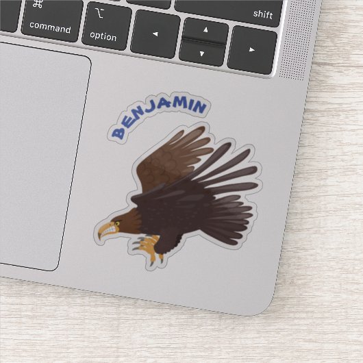 Goudarend grappige illustratie van cartoon sticker (Detail)