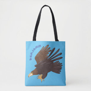 Goudarend grappige illustratie van cartoon tote bag