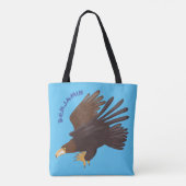 Goudarend grappige illustratie van cartoon tote bag (Achterkant)