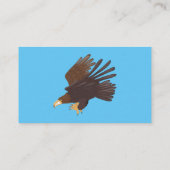 Goudarend grappige illustratie van cartoon visitekaartje (Achterkant)