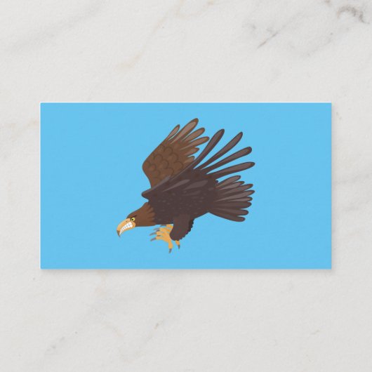 Goudarend grappige illustratie van cartoon visitekaartje (Achterkant)