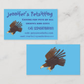 Goudarend grappige illustratie van cartoon visitekaartje (Voorkant / Achterkant)