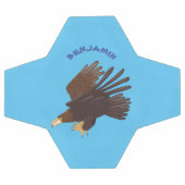 Goudarend grappige illustratie van cartoon voetbal (Enkel)