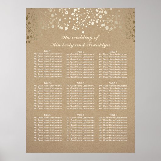 Goudbaby's pleisterkaart voor weduwschap poster (Voorkant)