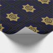 Goudbadge-panel, Gift Wrap voor de rechter Cadeaupapier (Hoek)