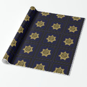 Goudbadge-panel, Gift Wrap voor de rechter Cadeaupapier (Uitgerold)
