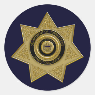 Goudbadge-stickers voor de rechter ronde sticker