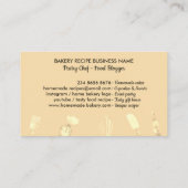 Goudbakkerijkmaker Cupcake Shop Visitekaartje (Achterkant)
