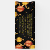 Goudballonnen aanpassen Groothertogdom openen Wink Spandoek (Verticaal)