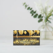 goudballonnen | CONFETTI | Golden Sparkle Visitekaartje (Staand voorkant)