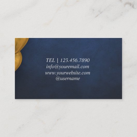 Goudballonnen Modern Visitekaartje (Achterkant)