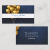 Goudballonnen Modern Visitekaartje (Voorkant / Achterkant)