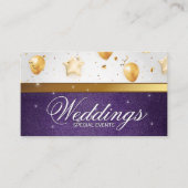 goudballonnen | viering | Evenementen Catering Visitekaartje (Voorkant)