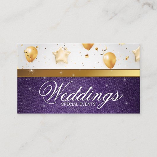 goudballonnen | viering | Evenementen Catering Visitekaartje (Voorkant)