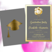 Goudballonvaarding Folie Uitnodiging