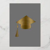 Goudballonvaarding Folie Uitnodiging (Achterkant)