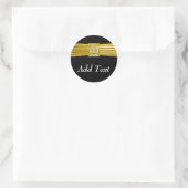  goudband ronde sticker (Tas)