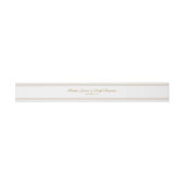 goudband uitnodigingen wikkel (Vlak)