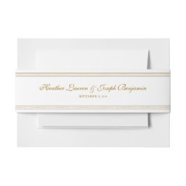   goudband uitnodigingen wikkel