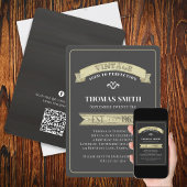 goudbanner Eenvoudige QR-code voor bangbanner Kaart