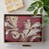 goudbarokje Floral Damask Red Velvet Tissuepapier (Geschenk)