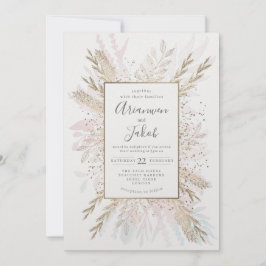 Goudbeemdje met kleur, waterverf en folie feestdagenkaart