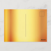 goudbeglazing voor goudmakreel van de verjaardagsp briefkaart (Achterkant)