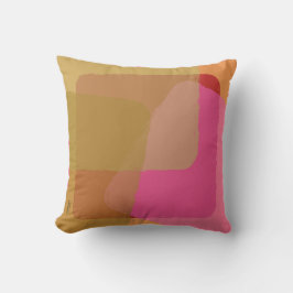  goudbeige roze Oranje Abstract Kussen