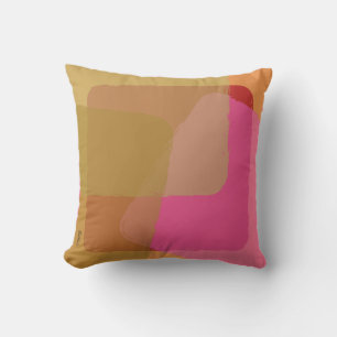  goudbeige roze Oranje Abstract Kussen