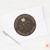 Goudbeitelde Maple Syrup Label met Gold Leaf (Envelop)