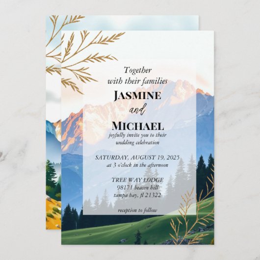 Goudberg landschap kaart (Voorkant / Achterkant)