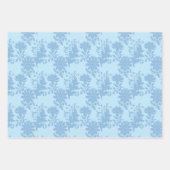 Goudbijen op blauwe en goudpapierbladen inpakpapier vel (Voorkant 2)