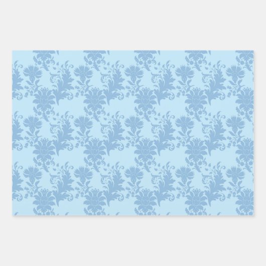 Goudbijen op blauwe en goudpapierbladen inpakpapier vel (Voorkant 2)