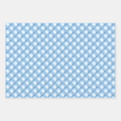 Goudbijen op blauwe en goudpapierbladen inpakpapier vel (Voorkant)