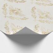 Goudbijen op Cream. Cadeaupapier (Hoek)