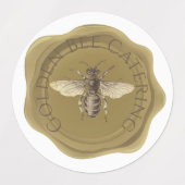 Goudbijen, op maat gesneden etiketten voor wasgoed labels (Design 2)