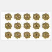 Goudbijen, op maat gesneden etiketten voor wasgoed labels (Vel)