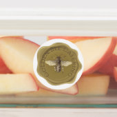 Goudbijen, op maat gesneden etiketten voor wasgoed labels (Aangebracht)