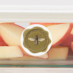 Goudbijen, op maat gesneden etiketten voor wasgoed labels