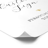 Goudbijendouche Aangepaste tekenteken Poster (Hoek)