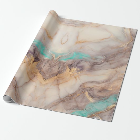 goudblaadje cadeaupapier (Uitgerold)