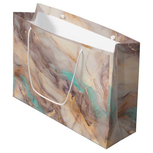 goudblaadje groot cadeauzakje (Voorkant Gekanteld)