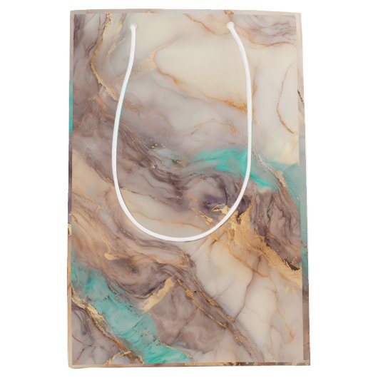 goudblaadje medium cadeauzakje (Voorkant)