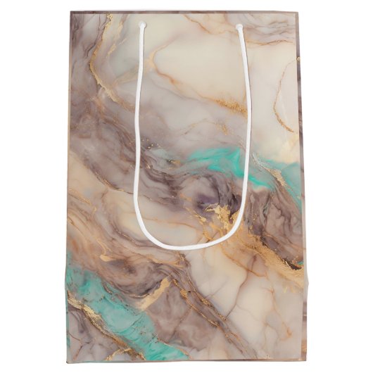 goudblaadje medium cadeauzakje (Achterkant)