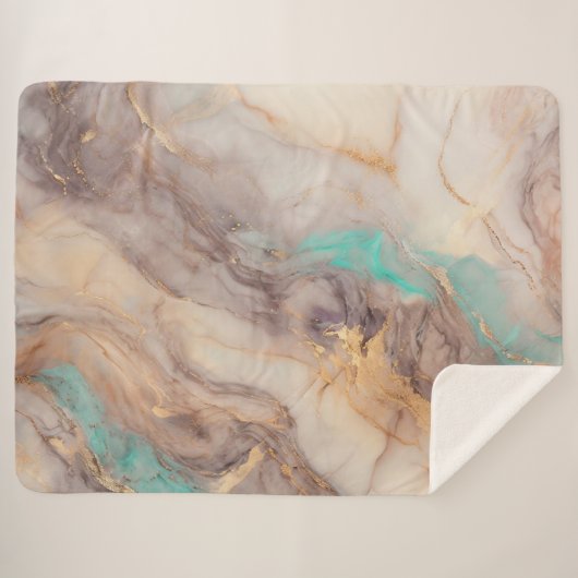 goudblaadje sherpa deken (Voorkant (horizontaal))