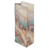 goudblaadje wijn cadeautas (Achterkant Gekanteld)