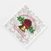 Goudblaasbalken met kerstmis servet (Hoek)