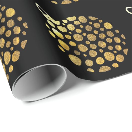 Goudblaasbare kerstglazen cadeaupapier (Rol Hoek)