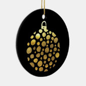 Goudblaasbare kerstglazen keramisch ornament (Rechts)