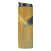 Goudblad, abstract zwart design thermosbeker (Geroteerd rechts)